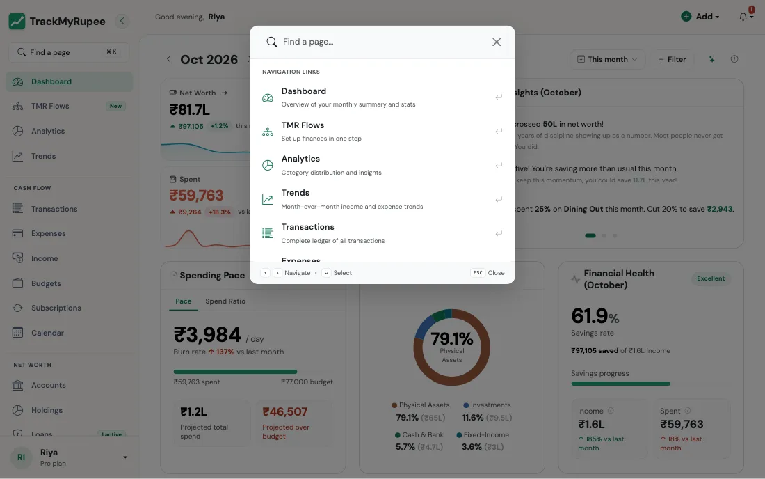 The page finder